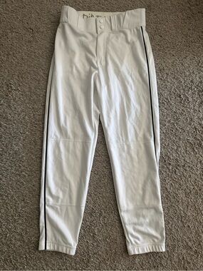 VGUC Mens Dirty Midd Piped Baseball Pants, Size M, black/white. Worn once.